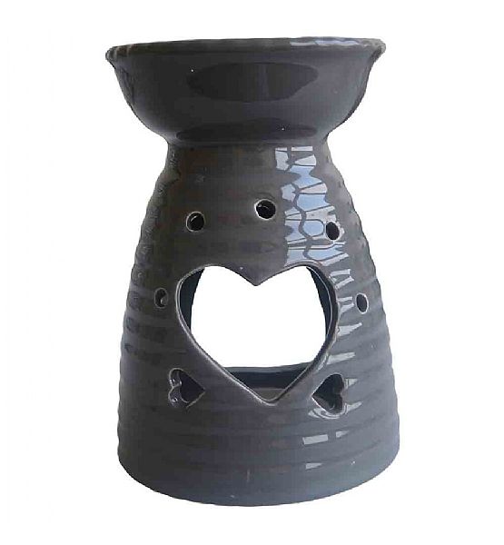 Aromalampa Stardeco keramika šedá 13,5x9,5 cm