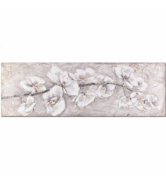 Ručně malovaný obraz Stardeco orchidej 50x150cm