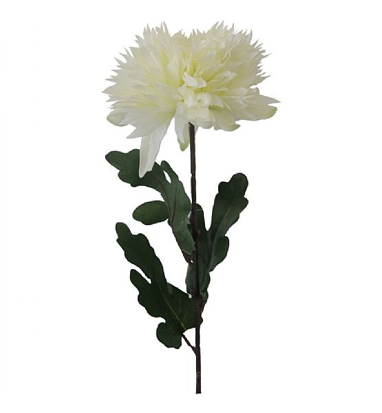 Umělá květina Stardeco jiřina bílá 63 cm