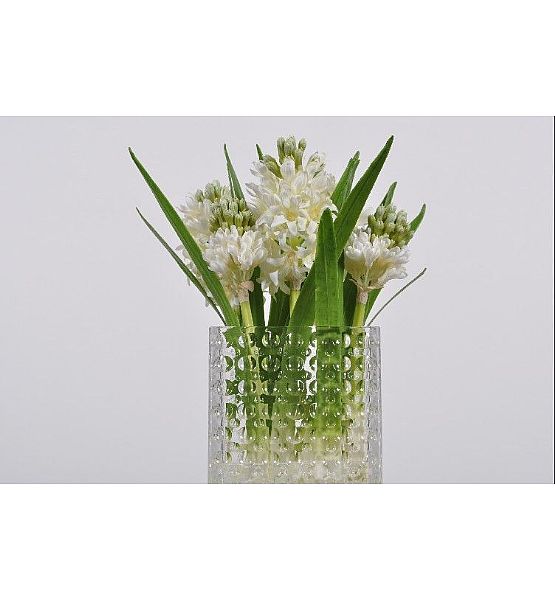 Umělá květina SILK-KA Hyacinth ve skle výška 30 cm