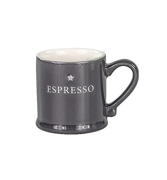 Hrníček na espresso Bastion Collections černý keramika 5,5x5cm 80ml