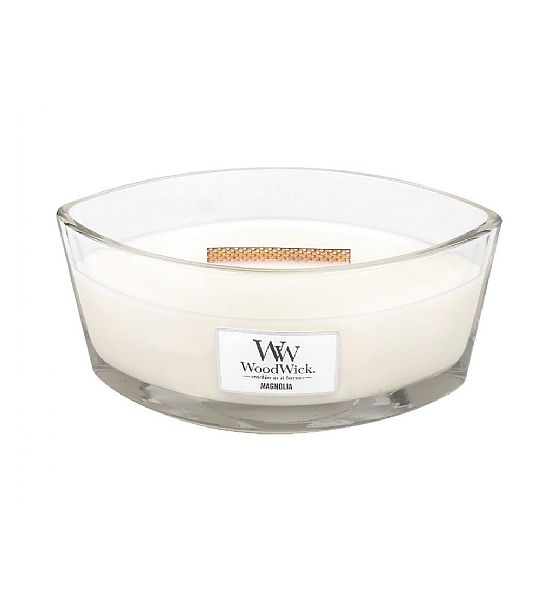 Vonná svíčka WoodWick - Magnolia  453g/30 - 40 hod lodička