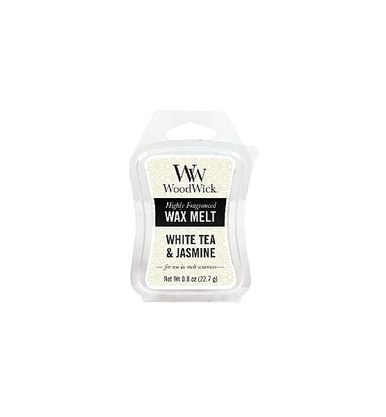 Vonný vosk WoodWick - White Tea & Jasmine 22,7g/20 hod