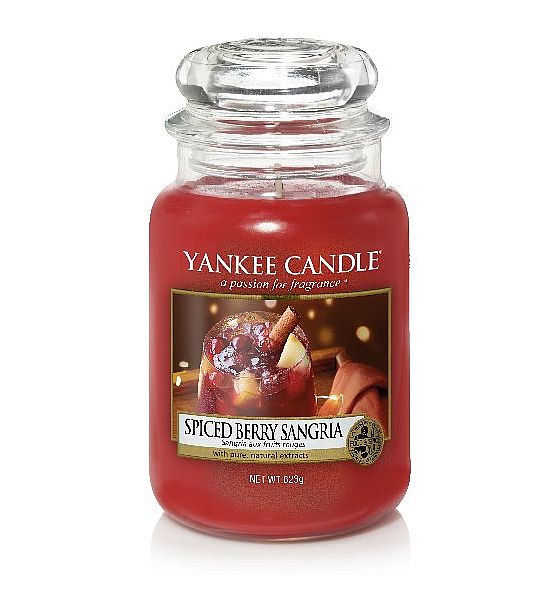 Vonná svíčka Yankee Candle Spiced Berry Sangria Classic velký 623g/150hod