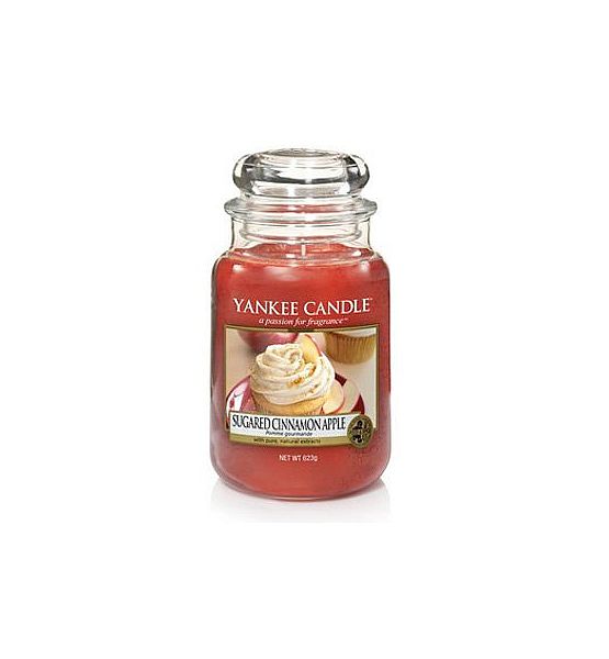 Vonná svíčka Yankee Candle Sugared Cinnamon Apple Classic velký 623g/150hod