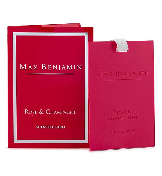 Vonná karta Max Benjamin - Rose & Champagne Scented