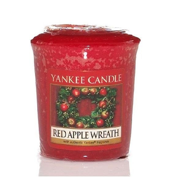 Vonná votivní svíčka Yankee Candle Red Apple Wreath 49g/15hod
