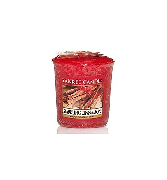 Vonná votivní svíčka Yankee Candle Sparkling Cinnamon 49g/15hod