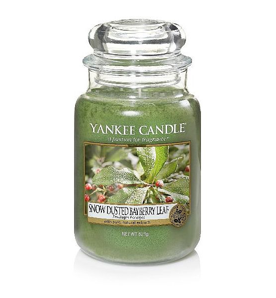 Vonná svíčka Yankee Candle Snow-Dusted Bayberry Leaf  classic velký 623g/150hod