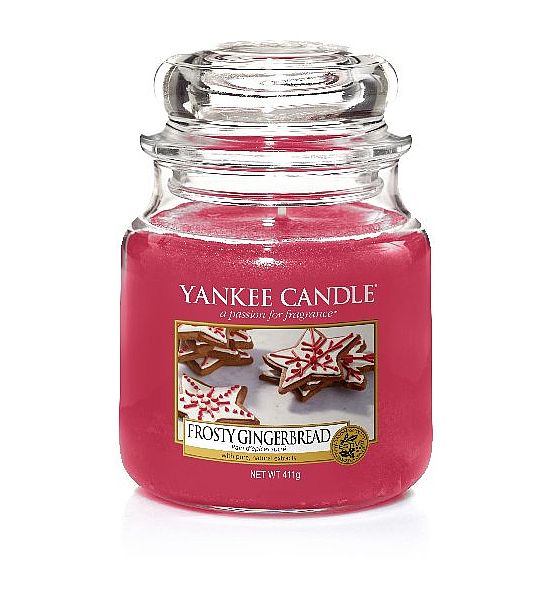 Vonná svíčka Yankee Candle Frosty Gingerbread classic střední 411g/90hod