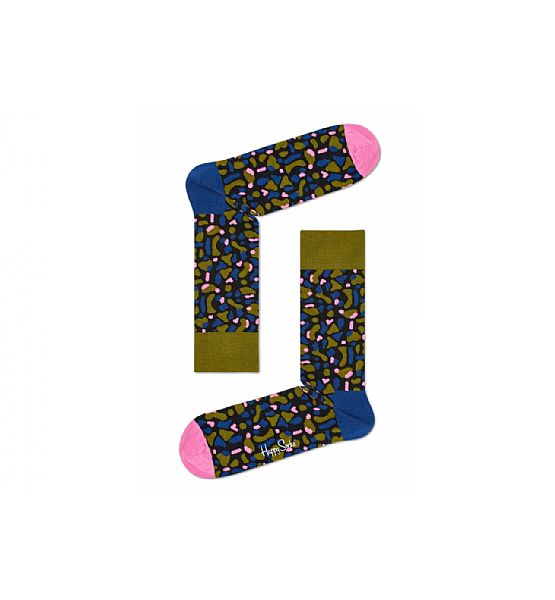 Zeleno-modré ponožky Happy Socks X Wiz Khalifa, vzor No Limit Sock, S-M (36-40)