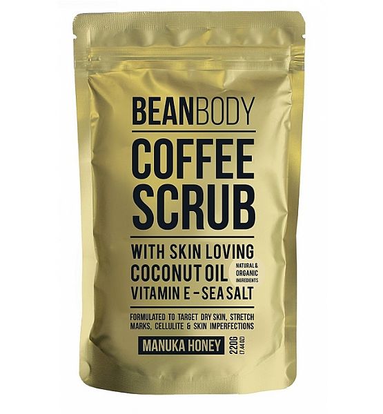 Kávový tělový peeling Manukový med Bean Body 220 g