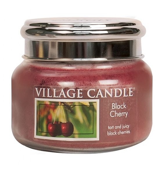Village Candle Vonná svíčka ve skle Černá třešeň - Black Cherry malá - 262g/55 hodin