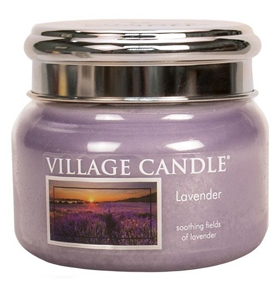 Village Candle Vonná svíčka ve skle Levandule - Lavender malá - 262g/55 hodin