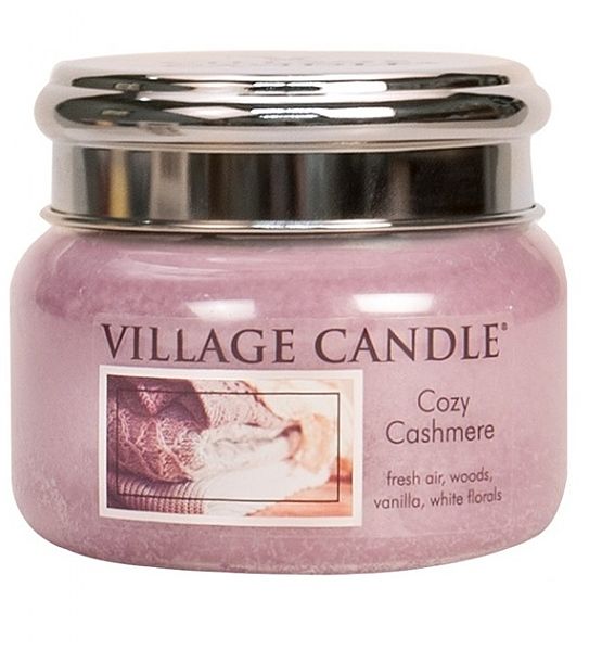 Village Candle Vonná svíčka ve skle Kašmírové pohlazení - Cozy Cashmere malá - 262g/55 hodin