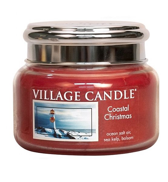Village Candle Vonná svíčka ve skle, Vánoce v Přístavu - Coastal Christmas, malá - 262g/55 hodin