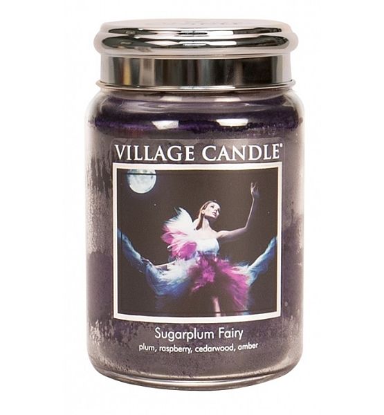 Village Candle Vonná svíčka ve skle, Půlnoční víla - Sugarplum Fairy, velká - 602g/170 hodin