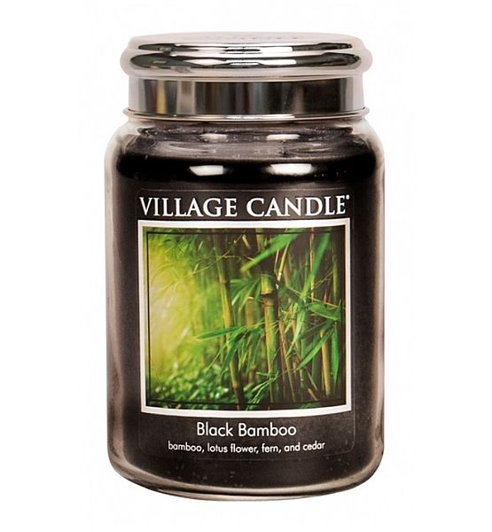 Village Candle Vonná svíčka ve skle Bambus - Black Bamboo velká - 602g/170 hodin