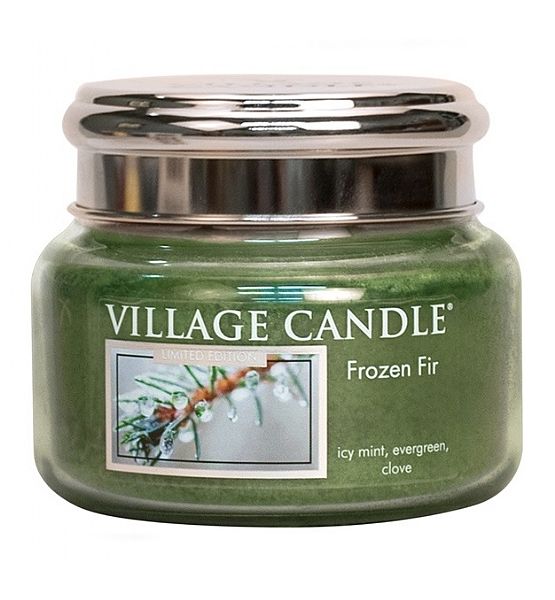 Village Candle Vonná svíčka ve skle Jinovatka - Frozen Fir malá - 262g/55 hodin
