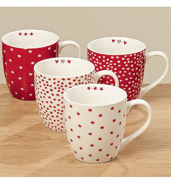 Hrnek Boltze porcelán 400ml 10x9cm 3 druhy (cena za ks)