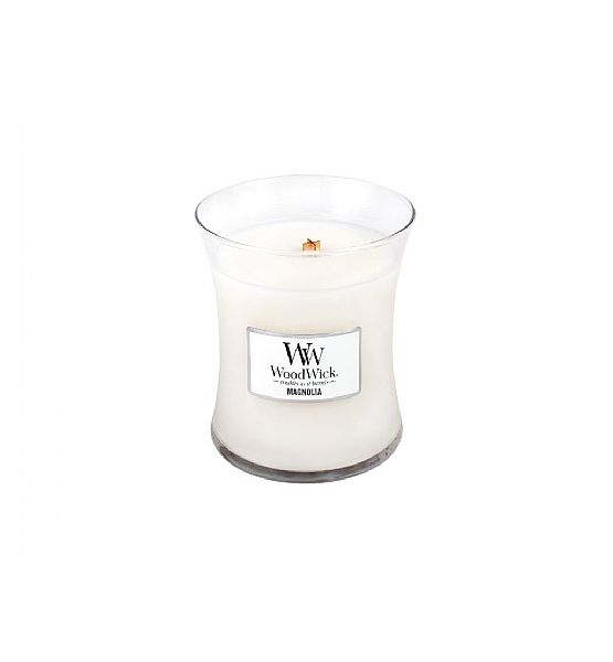 Vonná svíčka WoodWick - Magnolia 275g/55 - 65 hod, 10x11 cm