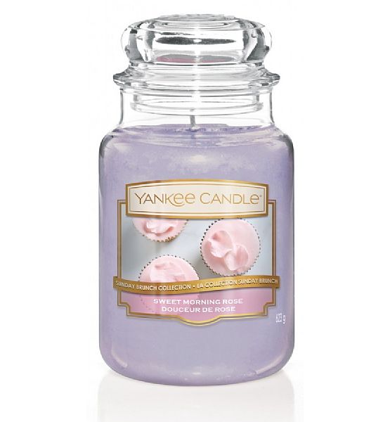 Vonná svíčka Yankee Candle Sweet Morning Rose classic velký 623g/150hod