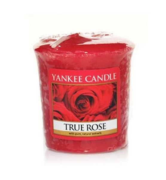Vonná votivní svíčka Yankee Candle True Rose 49g/15hod