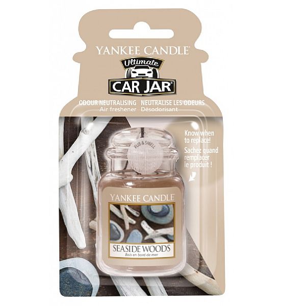 Vůně do auta Yankee Candle visačka Seaside Wood 1ks