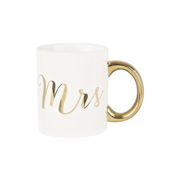 Hrnek SASS & BELLE MRS GOLD porcelán 320ml