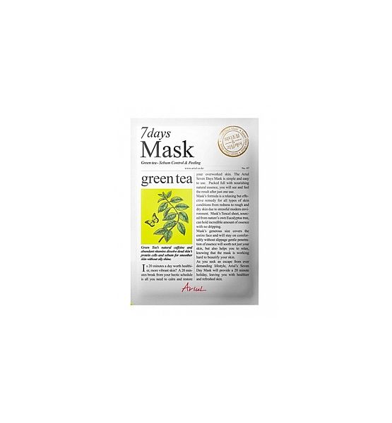 Textilní pleťová maska na obličej Ariul antioxidační zelený čaj 20 g