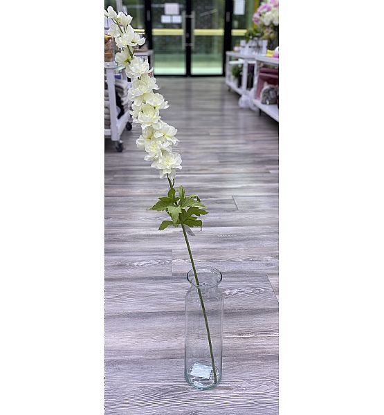 Umělá květina Gasper stračka polní bílá 89cm