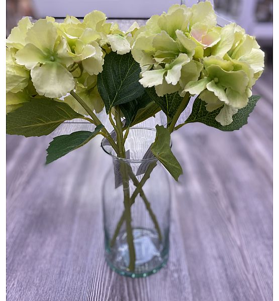 Umělá květina Gasper hortenzie mini zelená 33cm