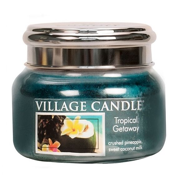 Village Candle Vonná svíčka ve skle Víkend v tropech - Tropical Getaway malá - 262g/55 hodin