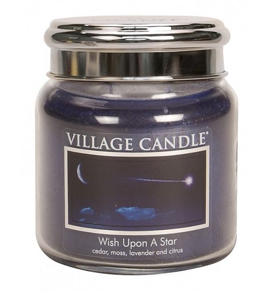 Vonná svíčka Village Candle, Padající hvězda - Wish upon a star střední - 390g/105 hodin