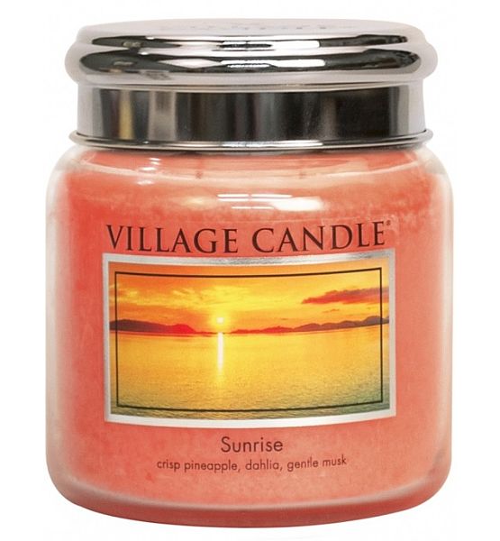 Village Candle Vonná svíčka ve skle Východ slunce - Sunrise střední - 390g/105 hodin