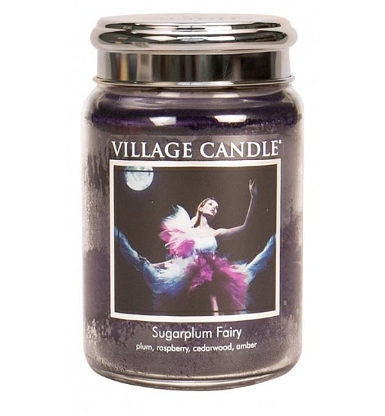 Village Candle Vonná svíčka ve skle Půlnoční víla - Sugarplum Fairy velká - 602g/170 hodin