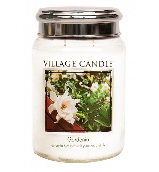 Village Candle Vonná svíčka ve skle Gardénie - Gardenia velká - 602g/170 hodin