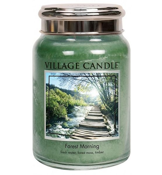 Village Candle Vonná svíčka ve skle Lesní probuzení - Forest Morning velká - 602g/170 hodin