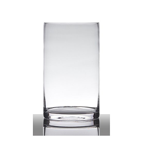 Skleněná váza Hakbijl Glass čirá 25x15cm