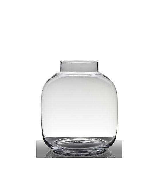 Skleněná váza Hakbijl Glass čirá 29x26cm