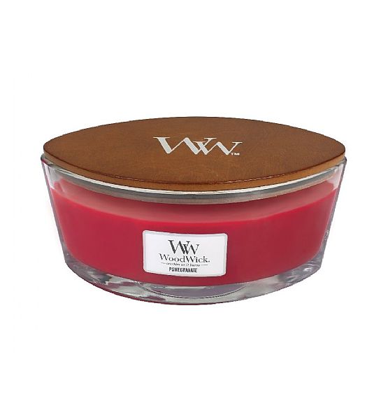 Vonná svíčka WoodWick - Pomegranate 453g/30 - 40 hod - loď