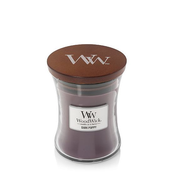 Vonná svíčka WoodWick - Dark Poppy 609g/110 - 120 hod