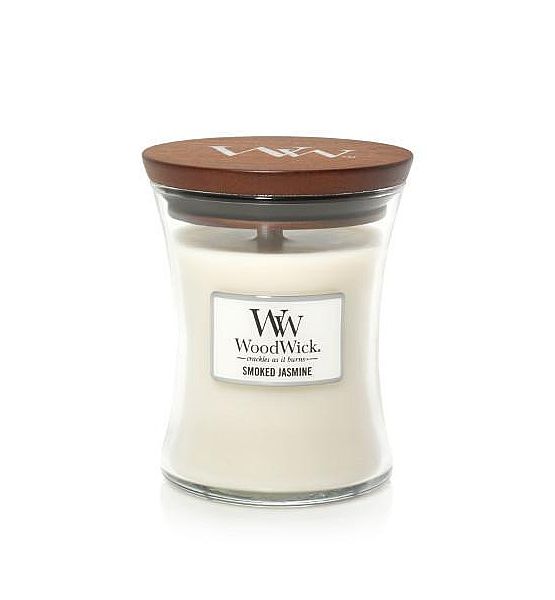 Vonná svíčka WoodWick - Smoked Jasmine 85g/20 - 30 hod