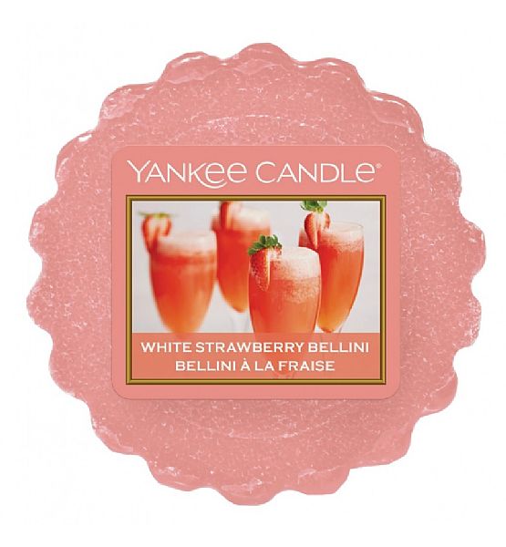 Vonný vosk do aromalampy Yankee Candle White Strawberry Bellini 22g/8hod