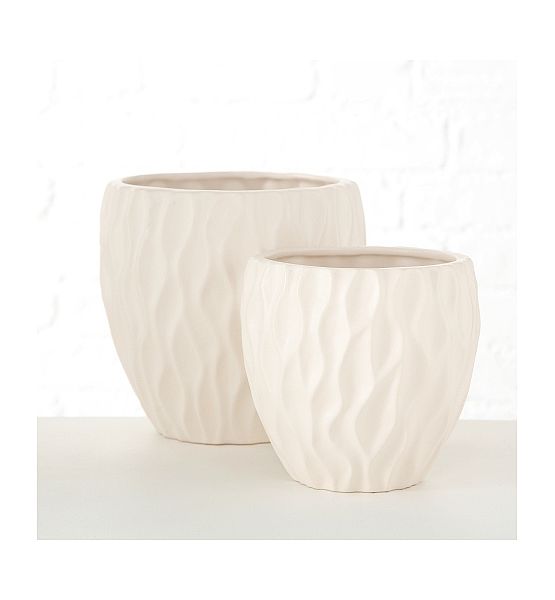 Květináč Boltze SET/2ks 15-19 cm, stoneware