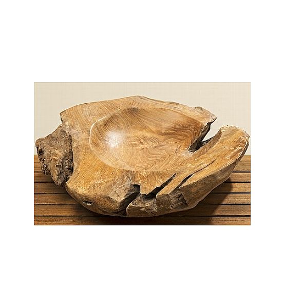 Dekorační mísa Boltze 17x50 cm, teakové dřevo