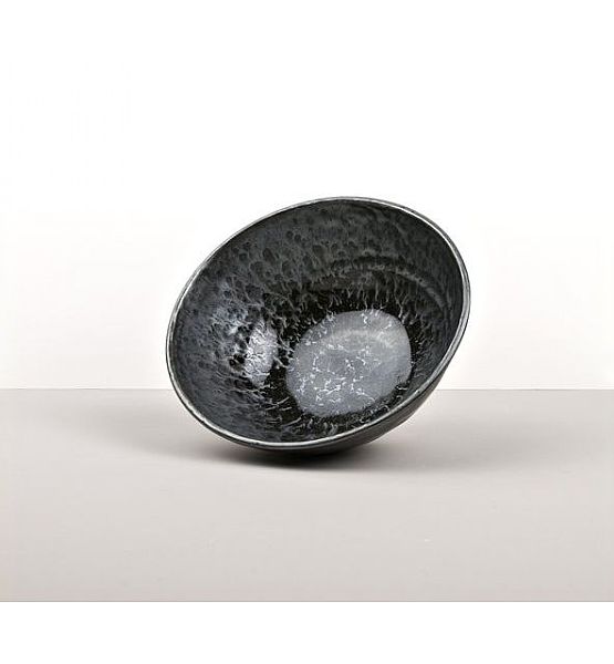 Mísa na nudle Made in Japan Black Pearl 20 cm 900 m, keramika, handmade