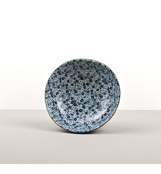 Blue Daisy střední miska Made in Japan, průměr 17 cm, výška 6 cm, keramika, handmade