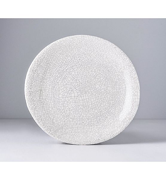 Grey mělký talíř Made in Japan, průměr 24cm, výška 3cm, keramika, handmade