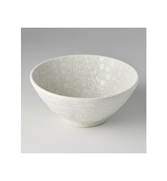 Miska Made in Japan White Star,  20 cm, keramika, handmade